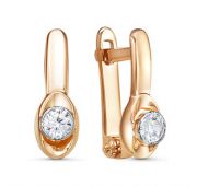 1200910 Серьги из золота бренд Delta (Au 585)