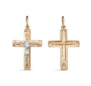 080654 крест из золота бренд Delta (Au 585)