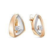 серьги из золота бренд Delta