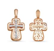 080609 крест из золота бренд Delta (Au 585)