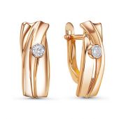 1201126 Серьги из золота бренд Delta (Au 585)