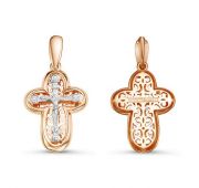 080606 крест из золота бренд Delta (Au 585)