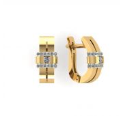 579-2100 Серьги с бриллиантами бренд Лето (Au 585)
