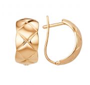 900502-1000 Серьги без вставок (Au 585)