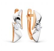 т142029027 Серьги с фианитами бренд Karatov (Au 585)