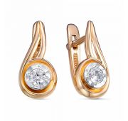 21803861 Серьги с фианитами (Au 585)
