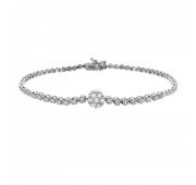 B1292-1001 5.87 Браслет с бриллиантами из белого золота (Au 585)