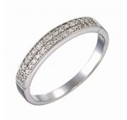 R1402-1001 2.39 Кольцо дорожка из белого золота с бриллиантом (Au 585)