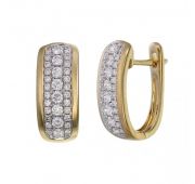 серьги дорожка с бриллиантами