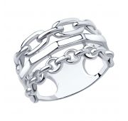 94013249 Кольцо без вставок (Серебро)