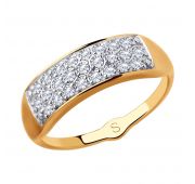 018075 Кольцо золотое (Au 585)