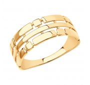 018663 Кольцо без вставок (Au 585)