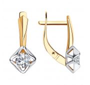 серьги с фианитами