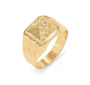 кольцо мужское из золота бренд Delta