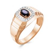 249-112 6,54 Кольцо мужское с сапфиром (Au 585)