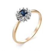 219-112 Кольцо золотое с сапфиром бренд Brilliant Style (Au 585)