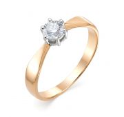 Кольцо помолвочное с бриллиантом бренд Brilliant Style