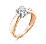 3126-110 Кольцо помолвочное с бриллиантом бренд Brilliant Style (Au 585)