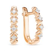 Серьги дорожка с бриллиантами бренд Brilliant Style