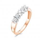 кольцо дорожка с бриллиантом бренд Brilliant Style