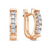 Серьги дорожка с бриллиантами бренд Brilliant Style