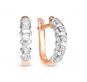 3266-210 5,23 Серьги дорожка с бриллиантами бренд Brilliant Style (Au 585)