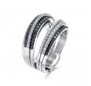 3531-11901 10,88 Кольцо с бриллиантами из белого золота бренд Brilliant Style (Au 585)