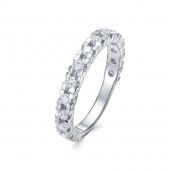 3647-11001 Кольцо дорожка из белого золота с бриллиантами бренд Brilliant Style (Au 585)