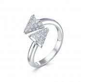 3643-11001 Кольцо из белого золота с бриллиантами бренд Brilliant Style (Au 585)