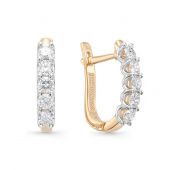 Серьги дорожка с бриллиантами бренд Brilliant Style