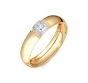 кольцо обручальное с бриллиантами