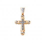 подвеска крест с бриллиантами бренд Brilliant Style