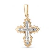 подвеска крест с бриллиантами бренд Brilliant Style