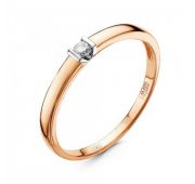 04-0016-1,93 Кольцо обручальное с бриллиантами (Au 585)