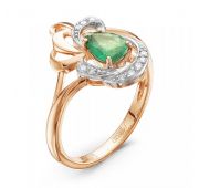 кольцо золотое с изумрудом