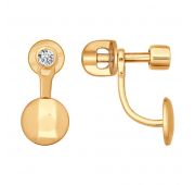 серьги пуссеты из золота