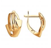 028927 Серьги без вставок (Au 585)