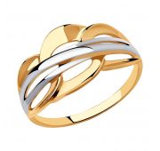 018593 Кольцо без вставок (Au 585)