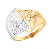 017676 Кольцо без вставок (Au 585)