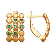 Серьги с фианитами