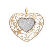 Подвеска сердце без вставок