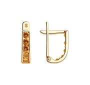 серьги детские из золота