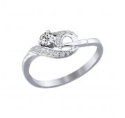 кольцо из белого золота