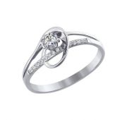 кольцо из белого золота