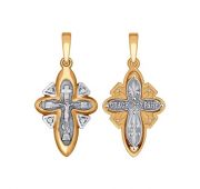 подвеска крест из золота