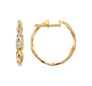 серьги конго из золота