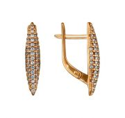 серьги с фианитами