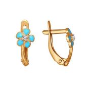 Серьги детские цветочек