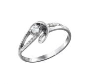 кольцо из белого золота