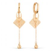 т100629527 Серьги без вставок бренд Karatov (Au 585)